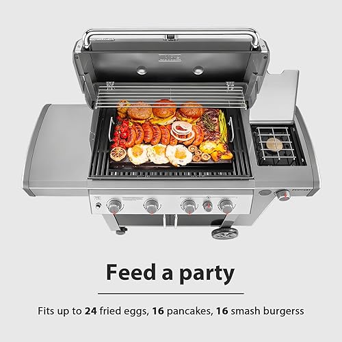 Miniatura 58 de Utheer Plancha reversible de cerámica de aluminio de 16.3 x 13 pulgadas, 50% más ligera, placa de parrilla plana y acanalada antiadherente 2 en 1