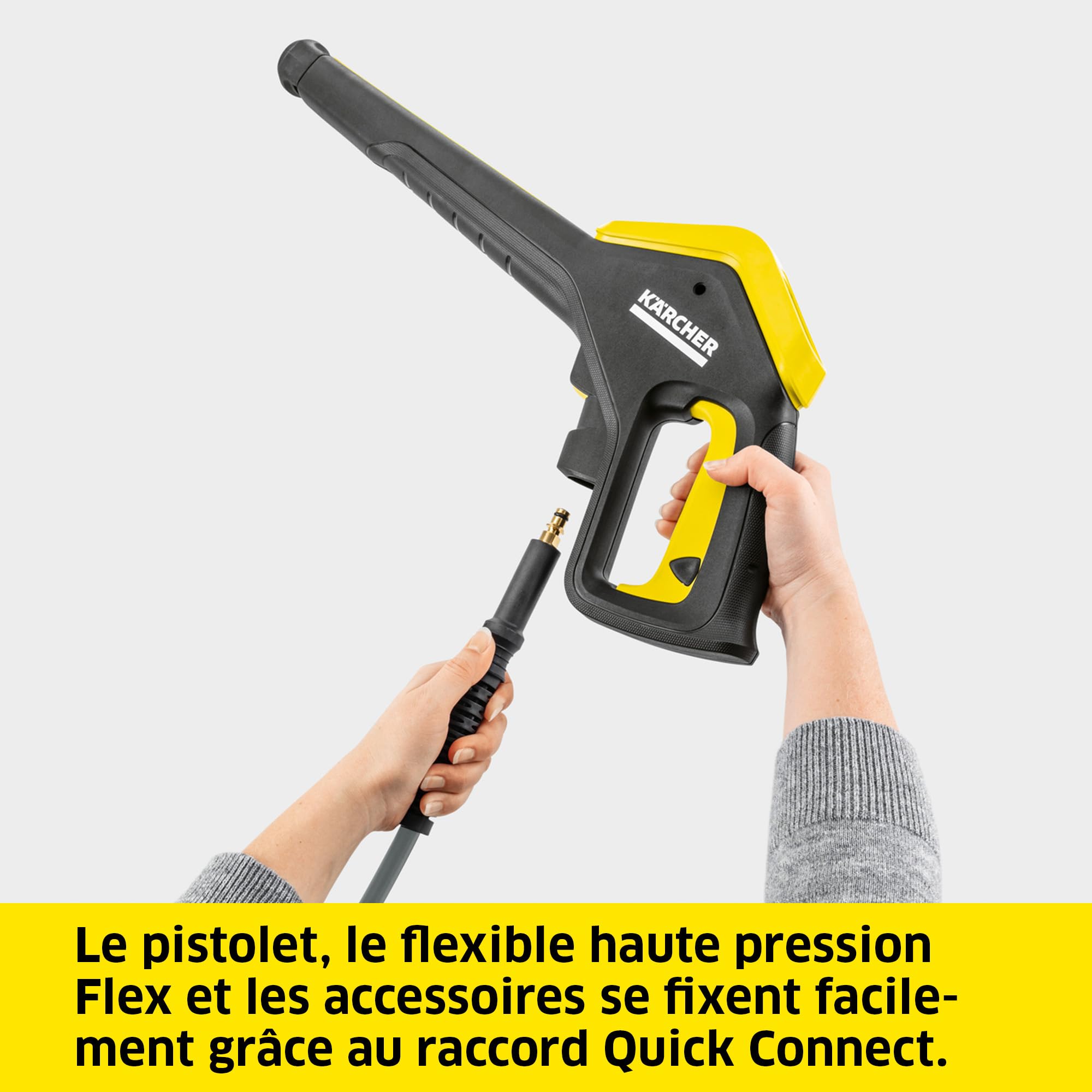 Nettoyeur Haute Pression K 5 Premium Power Control Flex,Pression : Max 145 Bar, Débit : 500l/h, Surface : 40m²/h, Poids : 12,5 kg, Pistolet et Flexible Haute Pression,Lance Vario Power, Rotabuse