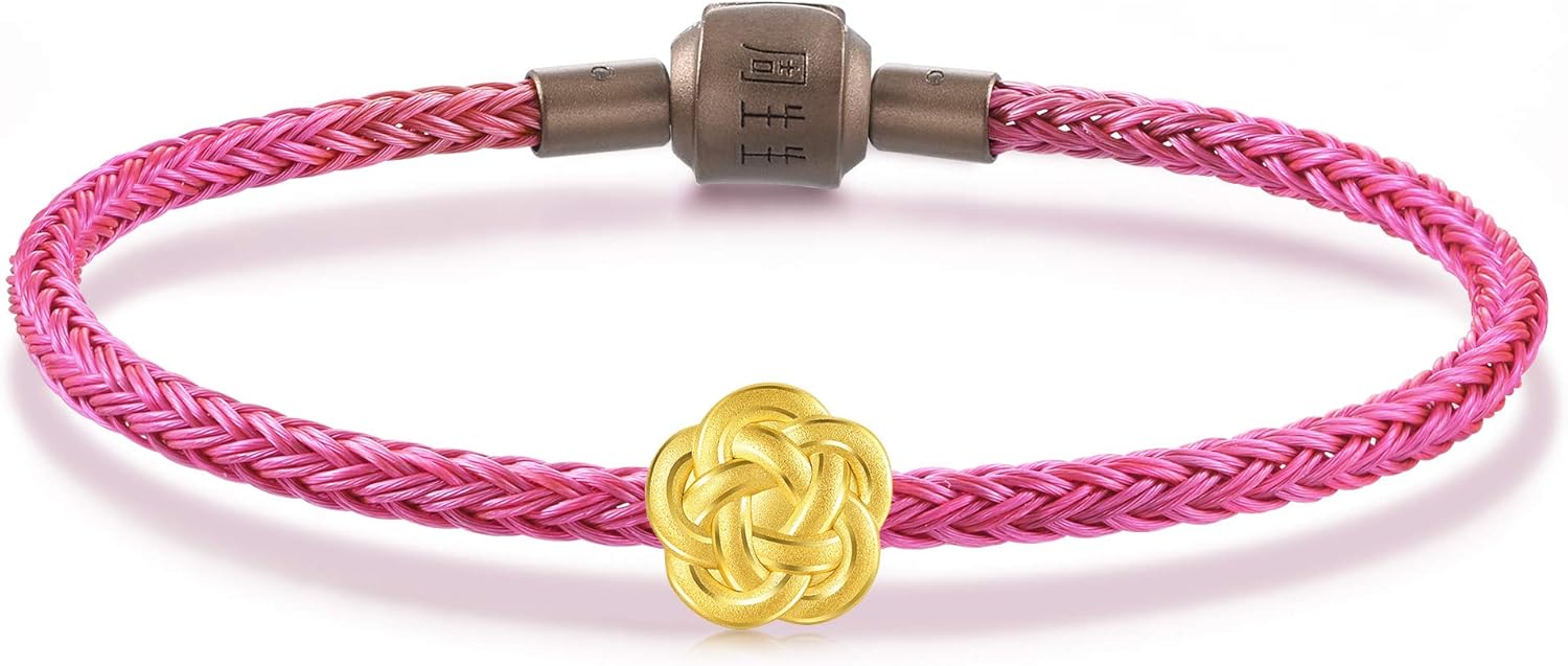 至純白天珠・日月天珠と9mm＊アイオライトのブレスレット