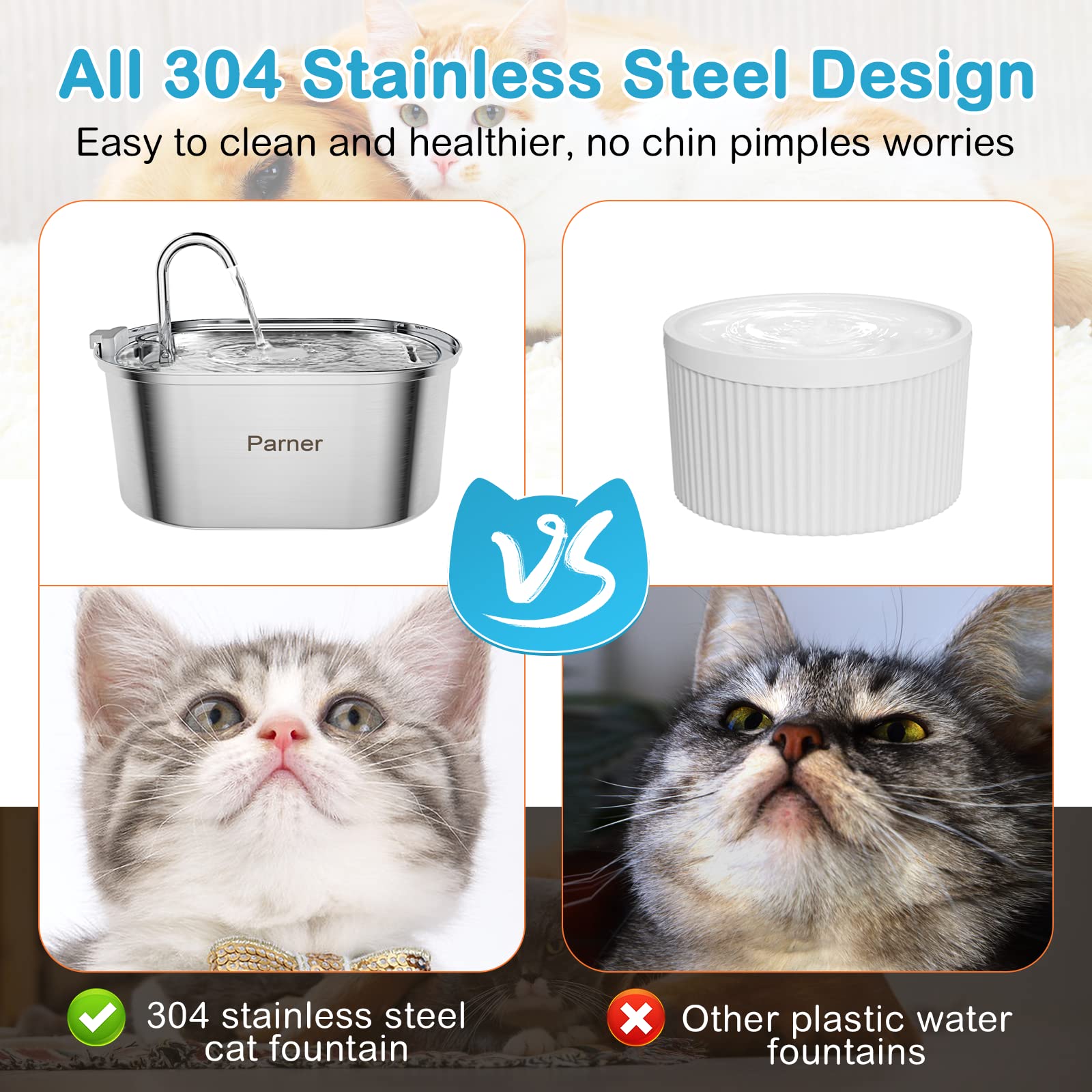 連動自動給水器小型新品50個 Amazon | 【2025新登場＊推奨】 Parner 猫 自動給水器