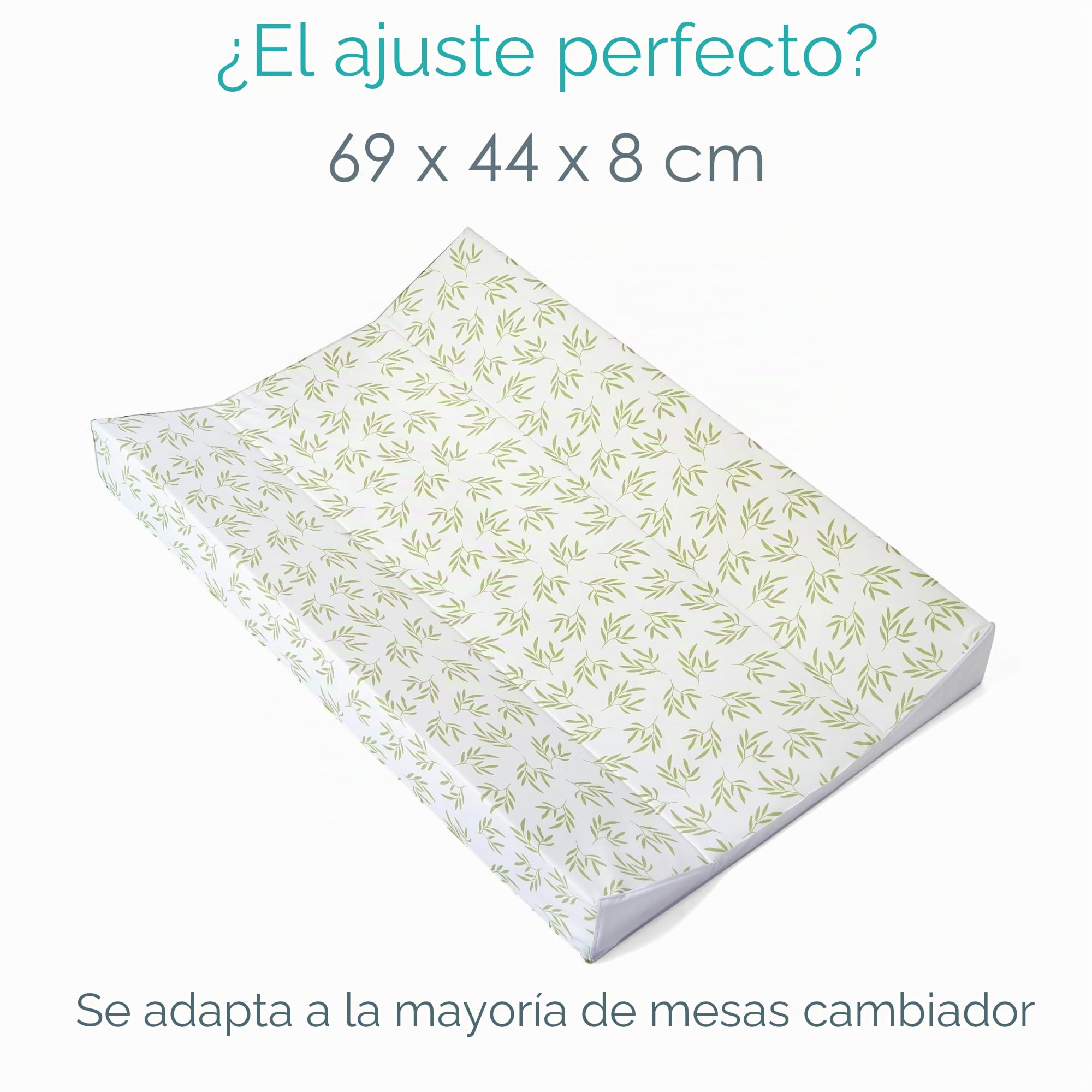 Clair de Lune Leaf - Cambiador para bebé (69 x 44 cm)