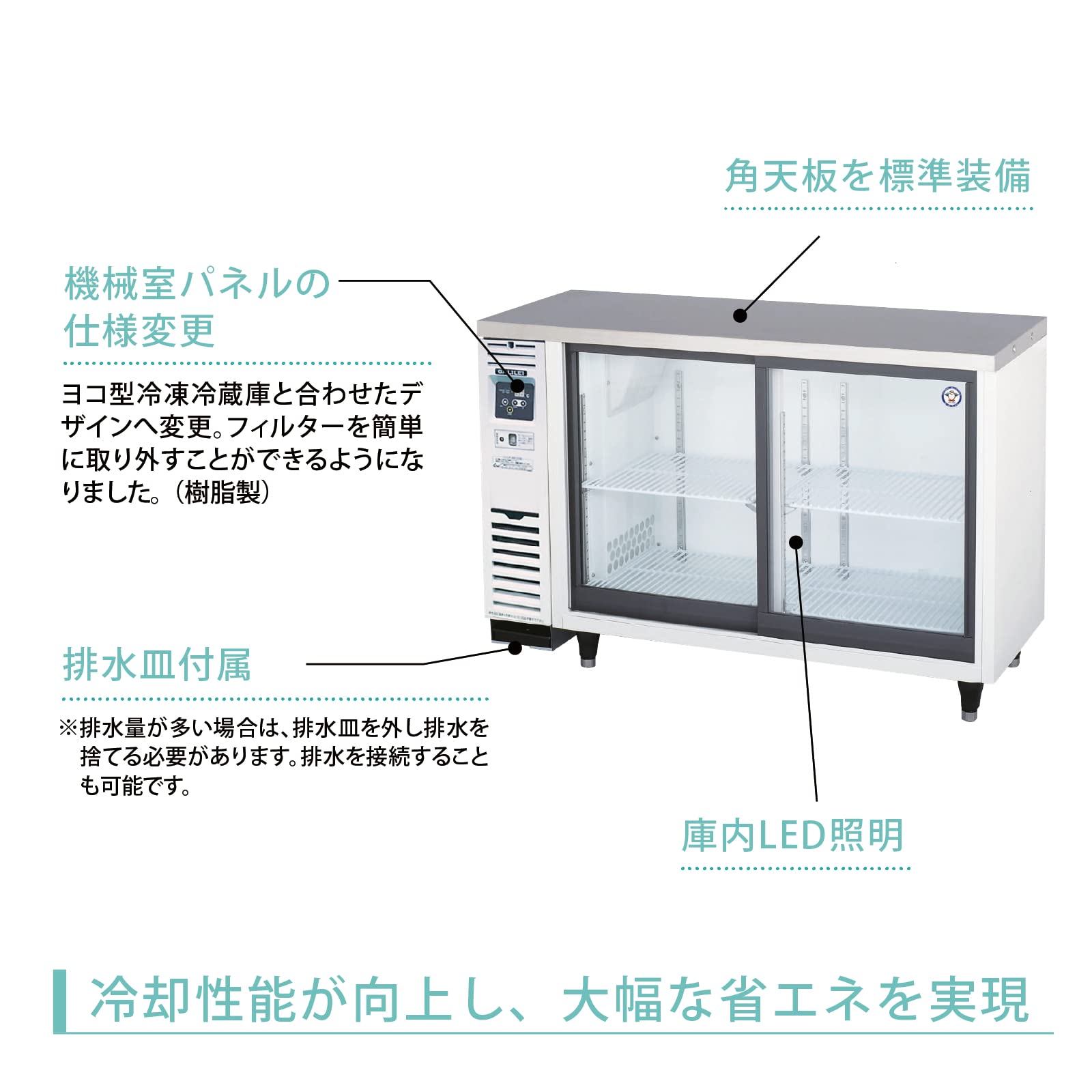 Amazon | フクシマガリレイ スライド扉小型冷蔵ショーケース 冷蔵197L 