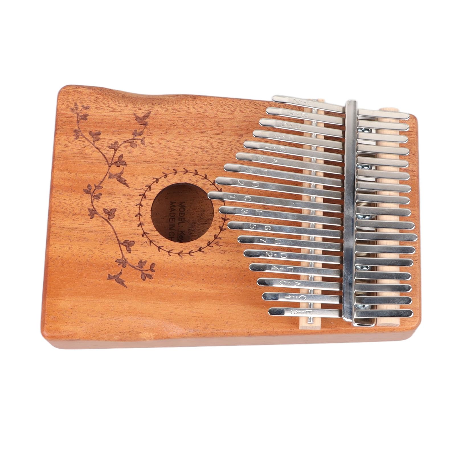 17 Tasten Kalimba Mahagoni Holz Fingerharfe Tragbares Daumenklavier mit Stimmhammer17 Tasten Fingerklavier17 Tasten Kalimba, DaumenklavierDaumenklaviere