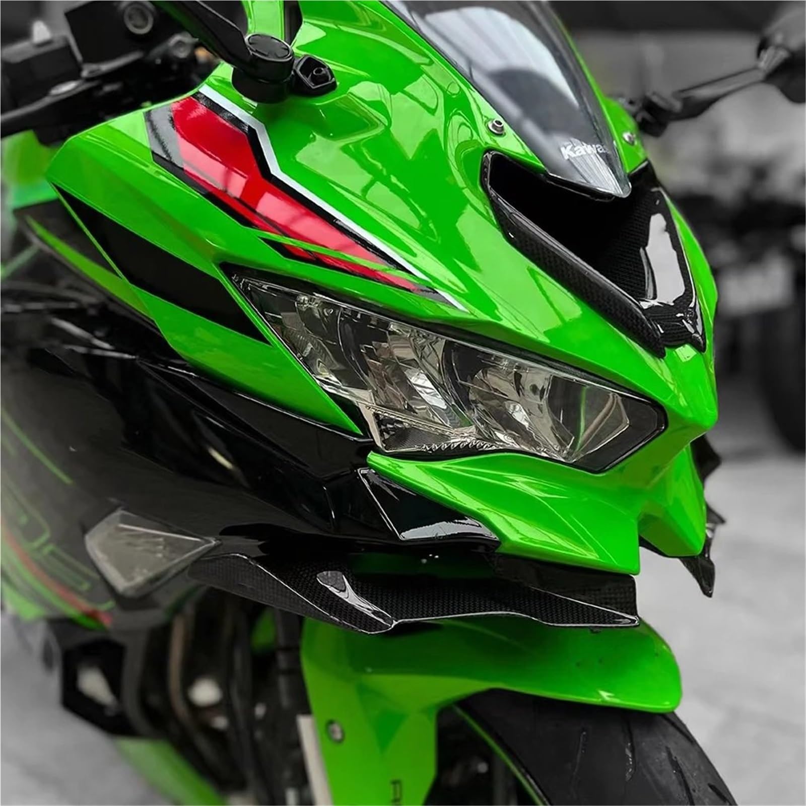 Do ZX4RR ZX-4R 2023+ Przednie Aerodynamiczne Skrzydełka Fairing Tail Cover(B)