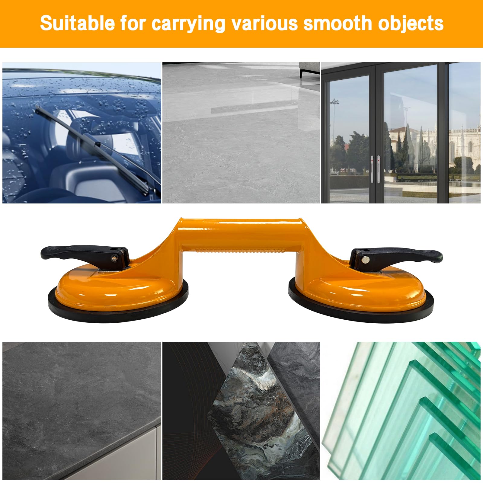 Ventose In Vetro Resistente In Alluminio Con Manico Per Piastra Sottovuoto Ganci Per Sollevare Grandi Vetri/piastrelle A Ventosa/vetro In Movimento/cuscinetto Per Sollevamento/estrattore Di