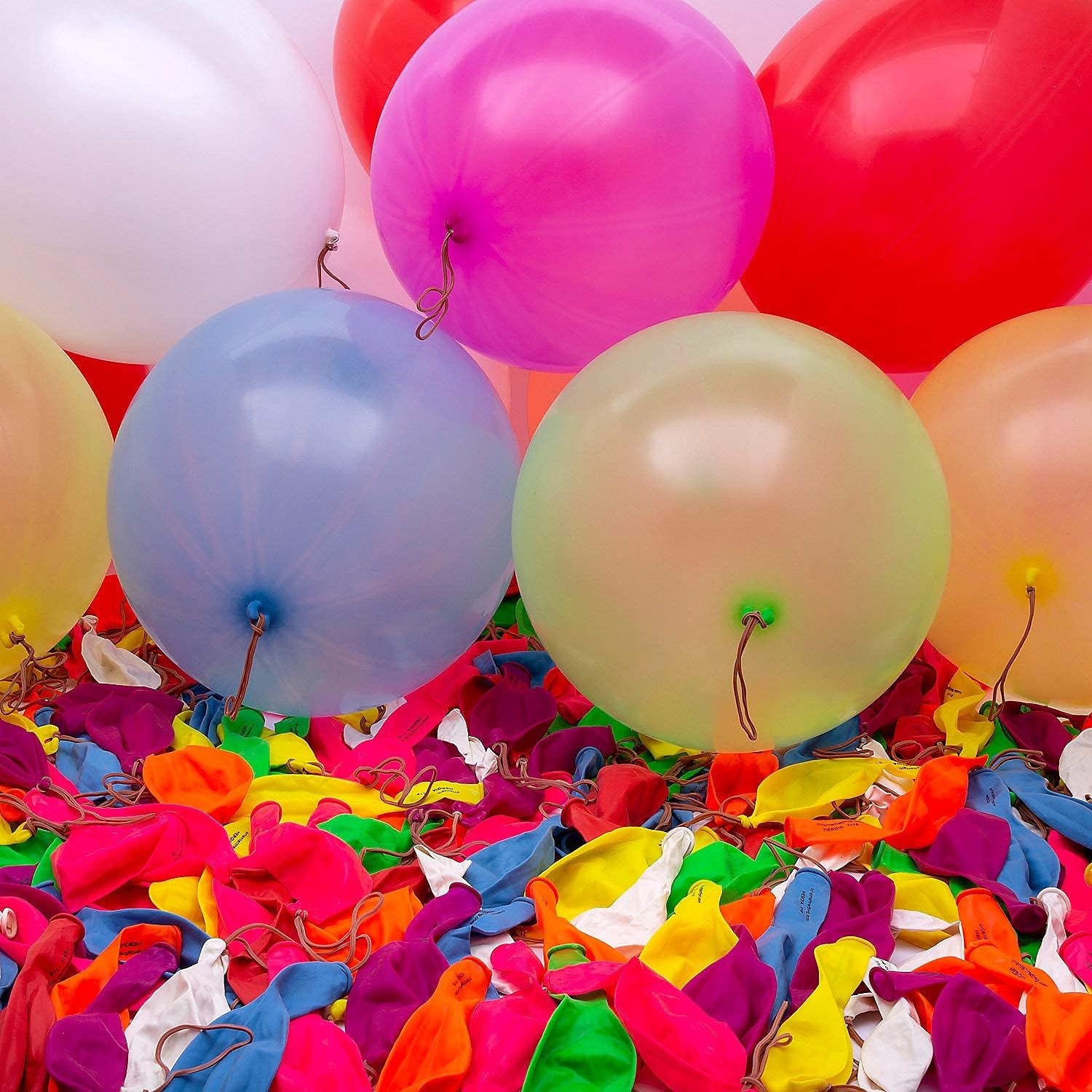 Fun Express Bulk Punch Balloons - 250 Pack in Bright Colors - Party Toys and Favors image 2 of 3 B0074MF5A2