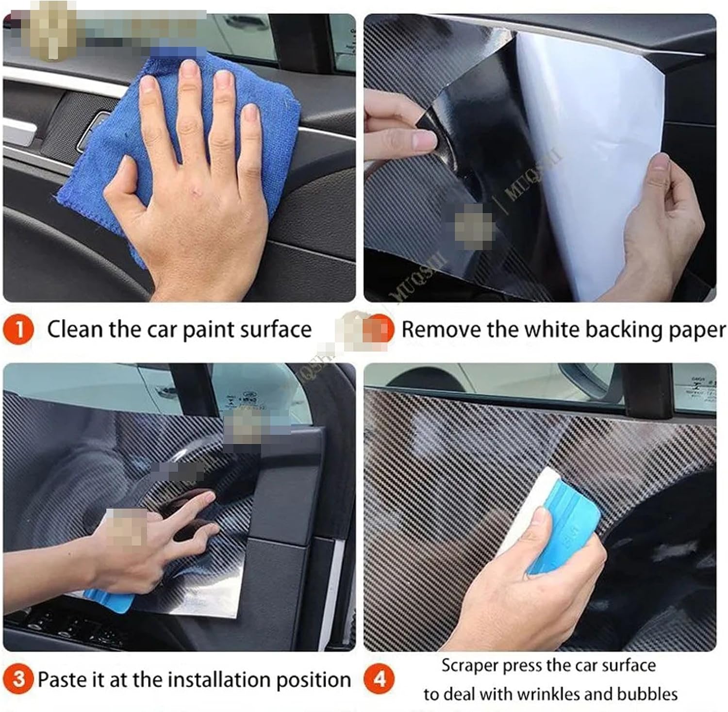 LQUNGE PET 5D Carbon Fibre Film Car Interior Center Console Film,for Toyota Alphard 2015-2023 Car Accessories image 5