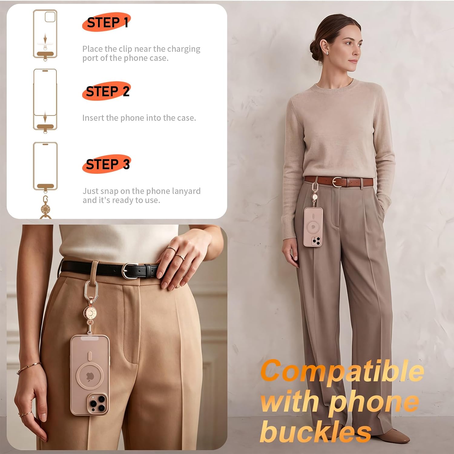 Quick Release Keychain,Compatible With Phone Buckle,Detachable Key Clip, Pull-Apart Key Rings for Men & Women,Travel Essential Accessories