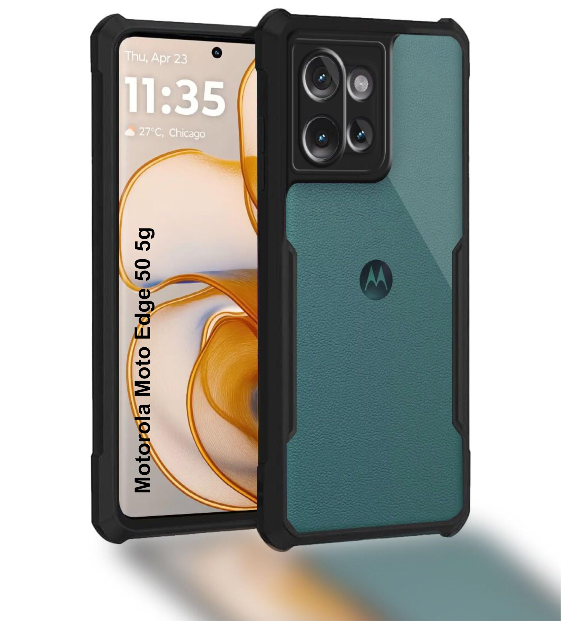 SBMS Motorola Moto Edge 50 5g Crystal Clear Back Cover Case | 360 Degree Protection | Shock Proof Design | Transparent Back Cover Case for Motorola Moto Edge 50 5g (PC & TPU, Black Bumper Eagle) (B0DF6FJW5L) Amazon Price History, Amazon Price Tracker