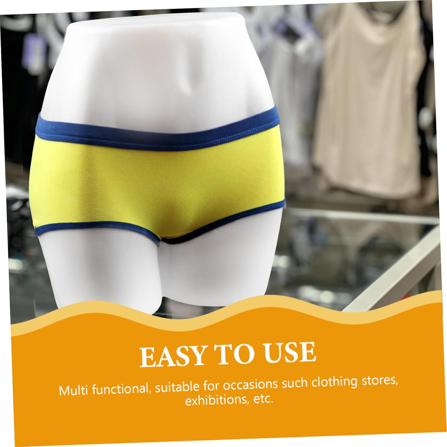 PRETYZOOM Female Hips Mannequin Full Body Plastic Women's Pants Table Underwear Display Mold