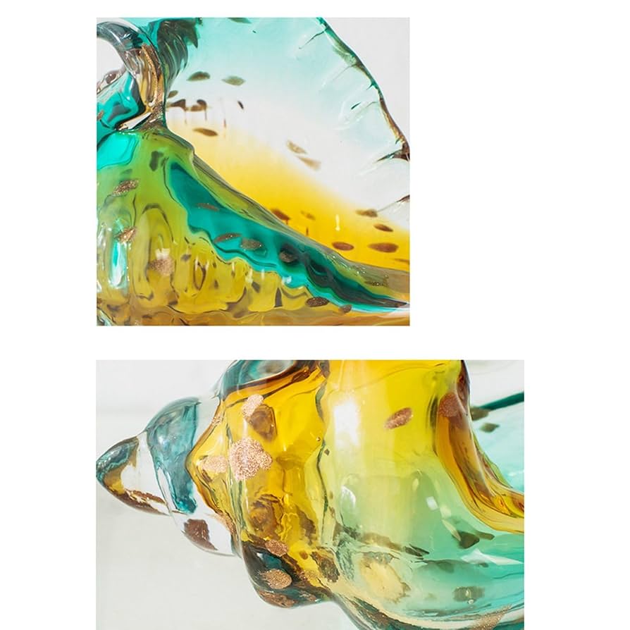 Amazon.co.jp: サザエ 貝殻 クリスタルガラス 水晶置物