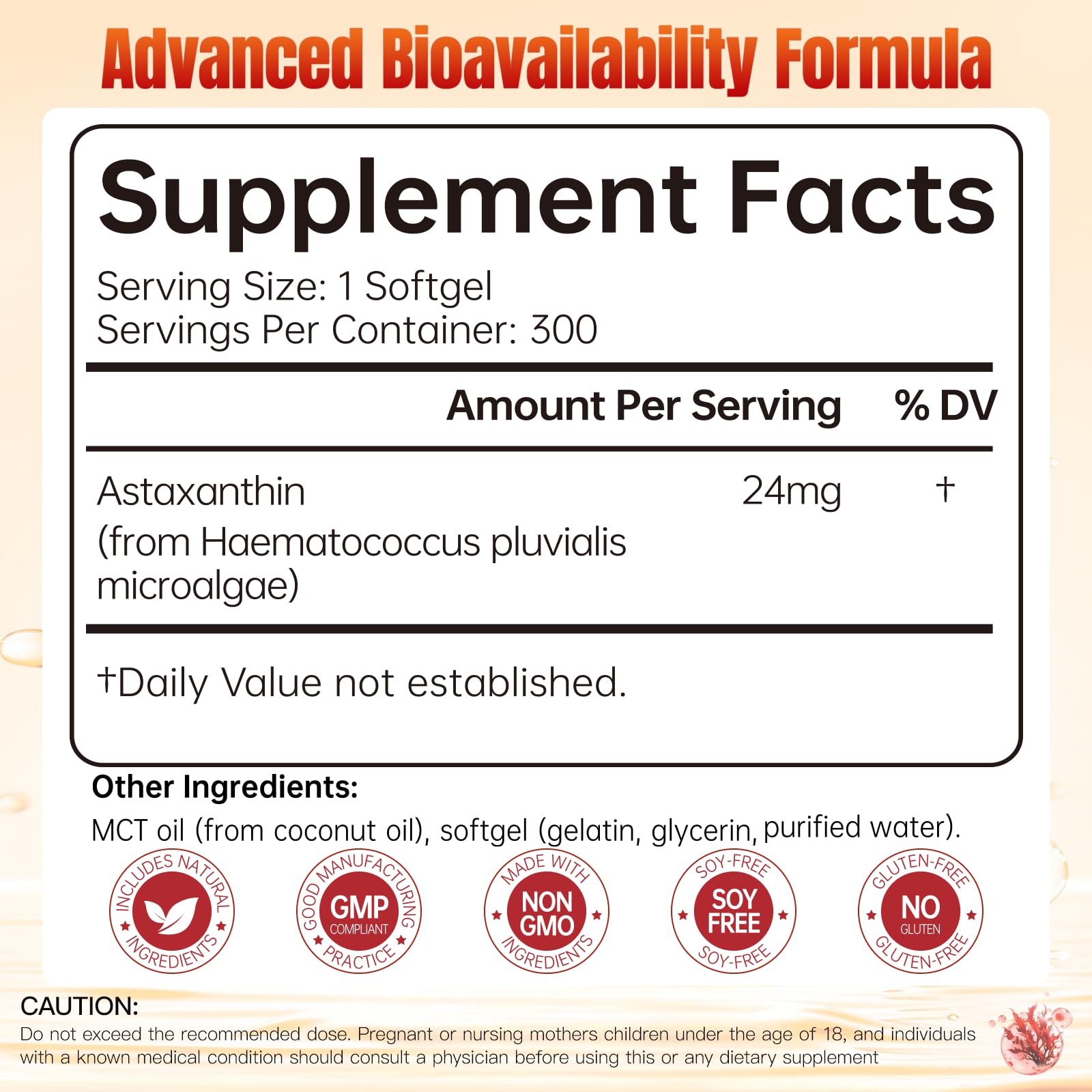 Astaxanthin 24mg with MCT Oil, Strength Astaxanthin Antioxidant — Amazon image 2