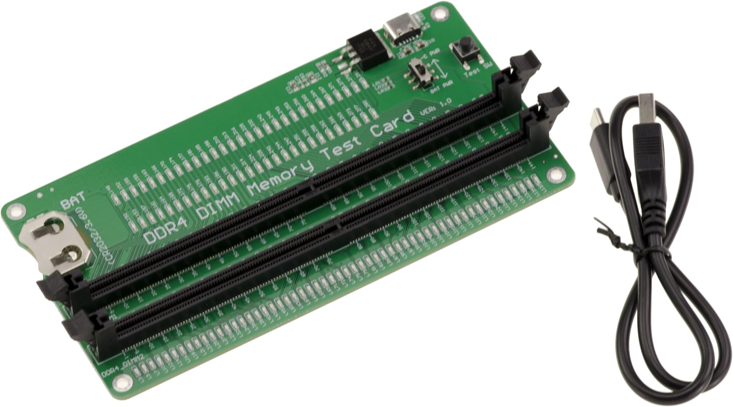 Test Plate with Diodes for DDR4 Type DDR Memory Module