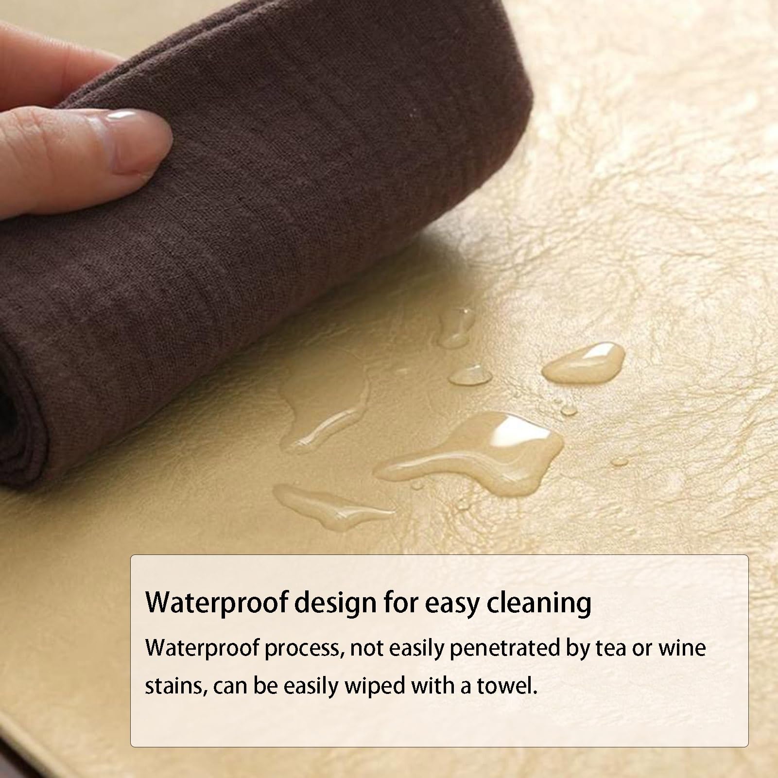 Camino de mesa, manteles individuales de piel sintética, impermeable, antideslizante, resistente al calor, para decoración de mesa de cocina, comedor, perfecto para estilo de granja