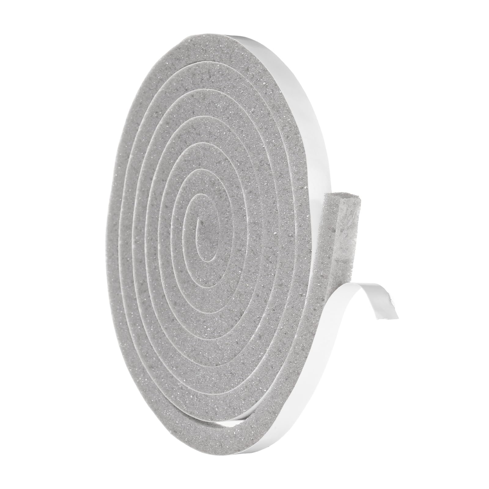 sourcing map 15mmx10mm Foam Weather Stripping, Self Adhesive Door Seal Insulation Strips, Soundproofing Foam Seal Tape for Door/Window, Air Conditioning (2 Meter Total Length in 1 Roll)