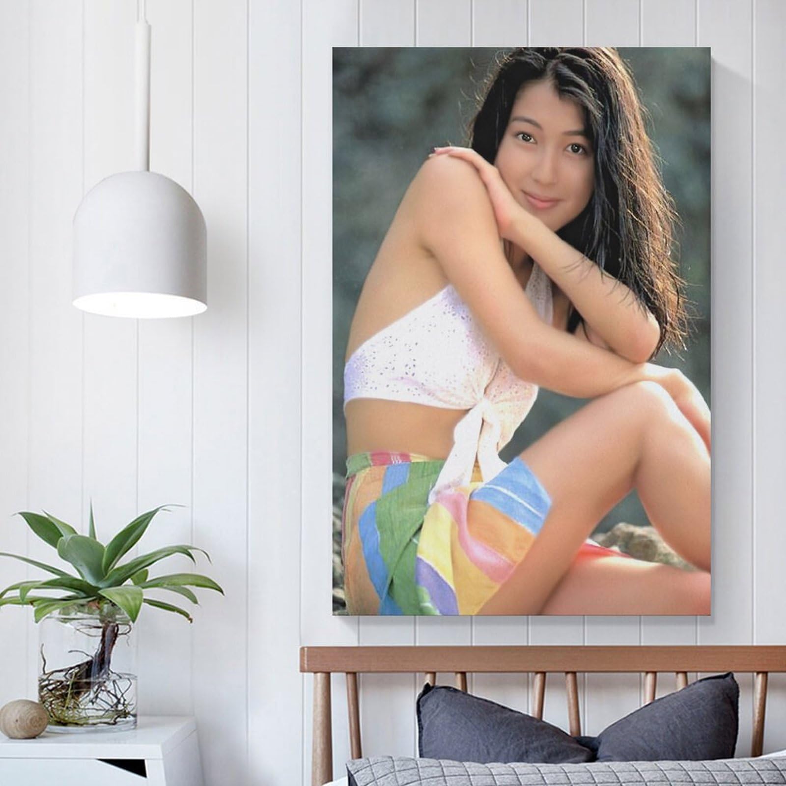 鶴田 真由 ポスターパネル 縦88cm 昭和 Yahoo!オークション - kj 額装品 鶴田真由 カネボウ フレイア