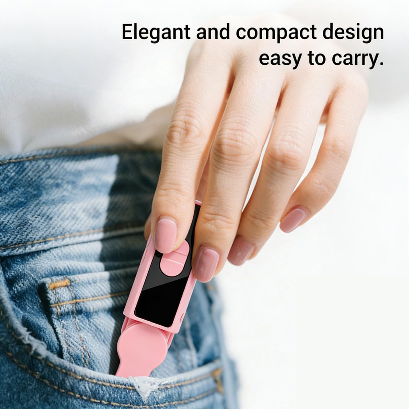 Dpofirs Clicker Automatique sans Fil pour Smartphone, Tapper Automatique D'écran de Téléphone Rechargeable, Clicker Continu Rapide pour Tiktok, Diffusions en Direct J'aime (Pink)