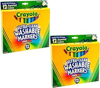 Crayola 12 Ct Ultra-Clean Washable Markers (2 Pack)