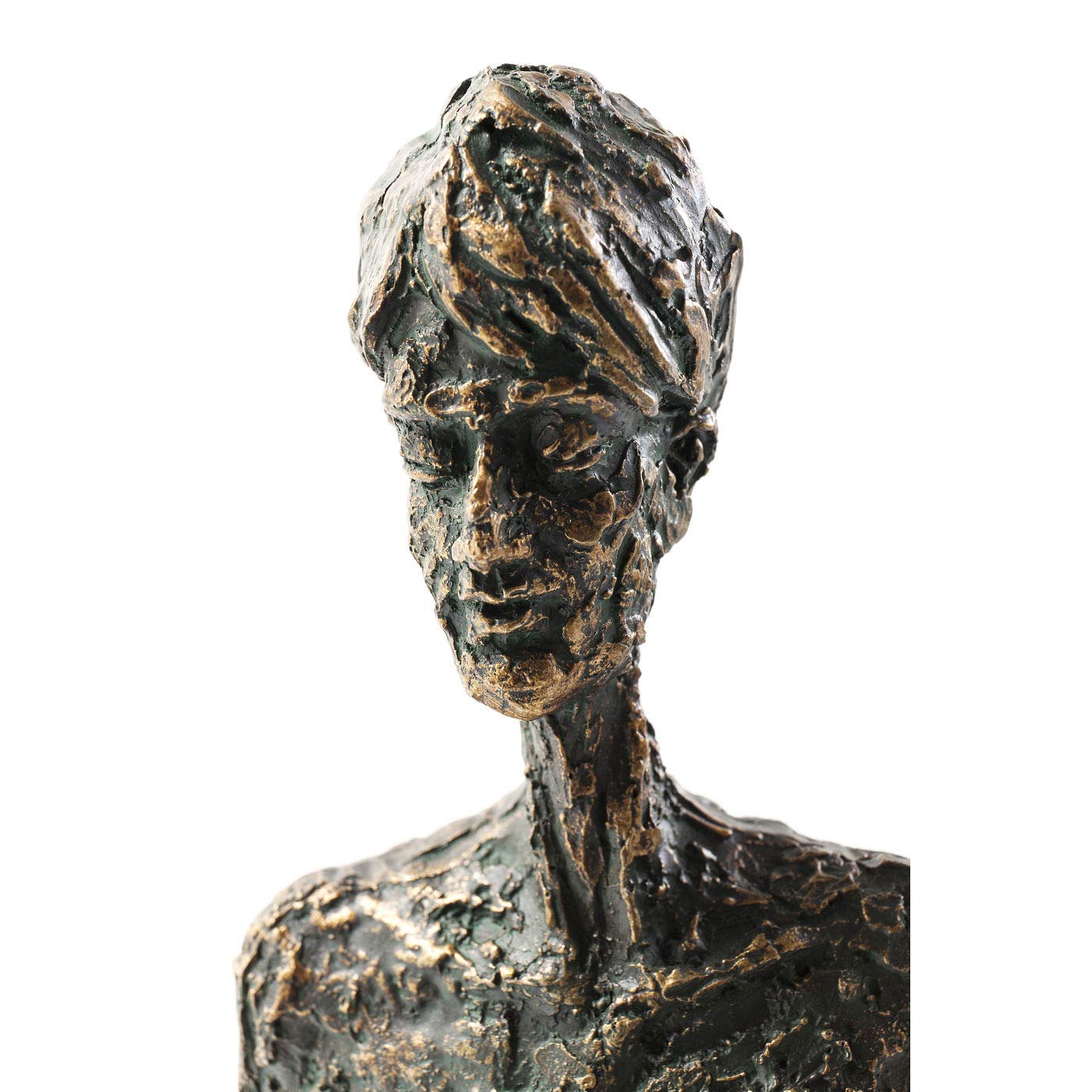 Kare Design Deko Objekt Art Man Bronze, Dekofigur, Skulptur, Tischaccessoires, Deko Figur fürs Wohnzimmer, Flur, Schlafzimmer, Accessoire, Deko für Regale oder Sideboards, 79x25x11 cm (H/B/T)