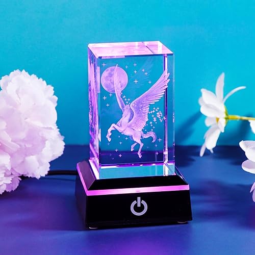 Miniatura 46 de YWHL Regalos de lobo de cristal 3D para hombres y mujeres, figuras de lobo con base de luz para amantes de los animales en cumpleaños Navidad, Lobo