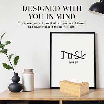 Amazon.com: JUSK Design Tissue Box Holder - Modern
