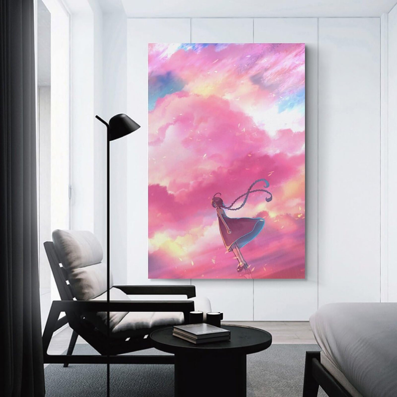 Amazon.co.jp: Sakimori Twin Tail Dress Animals Poster 1 Canvas Art