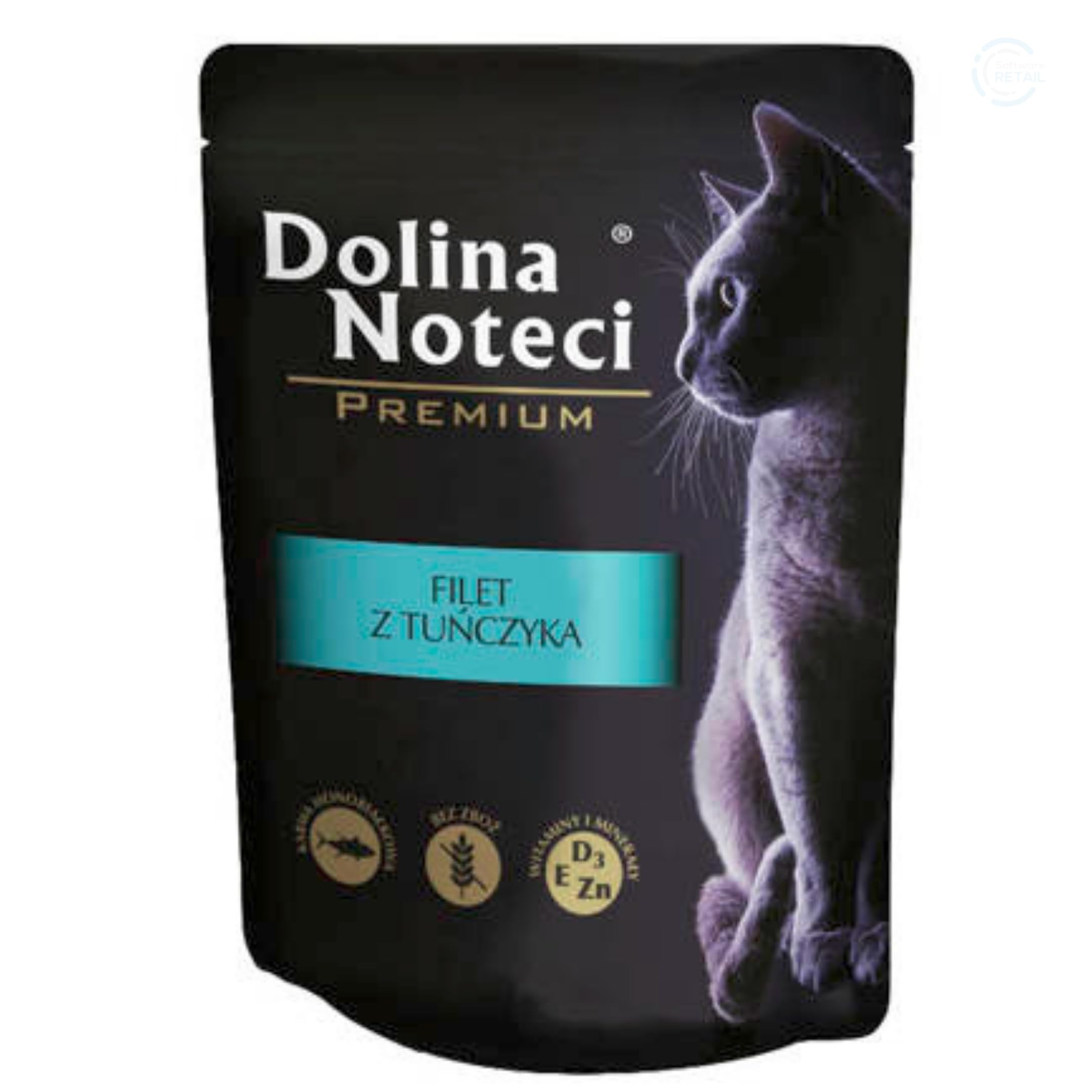 Dolina Noteci Premium Moist & Juicy Wholesome Grain-Free Cat Food - Natural Meat Recipes Enriched with Vitamins & Minerals for Happy, Healthy Cats! (Tuna Fillet, 85g)