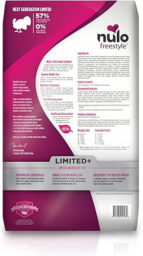 Miniatura 7 de Nulo Freestyle - Alimento seco para perros de todas las razas de ingredientes limitados, apto para alérgicos de primera calidad para adultos y