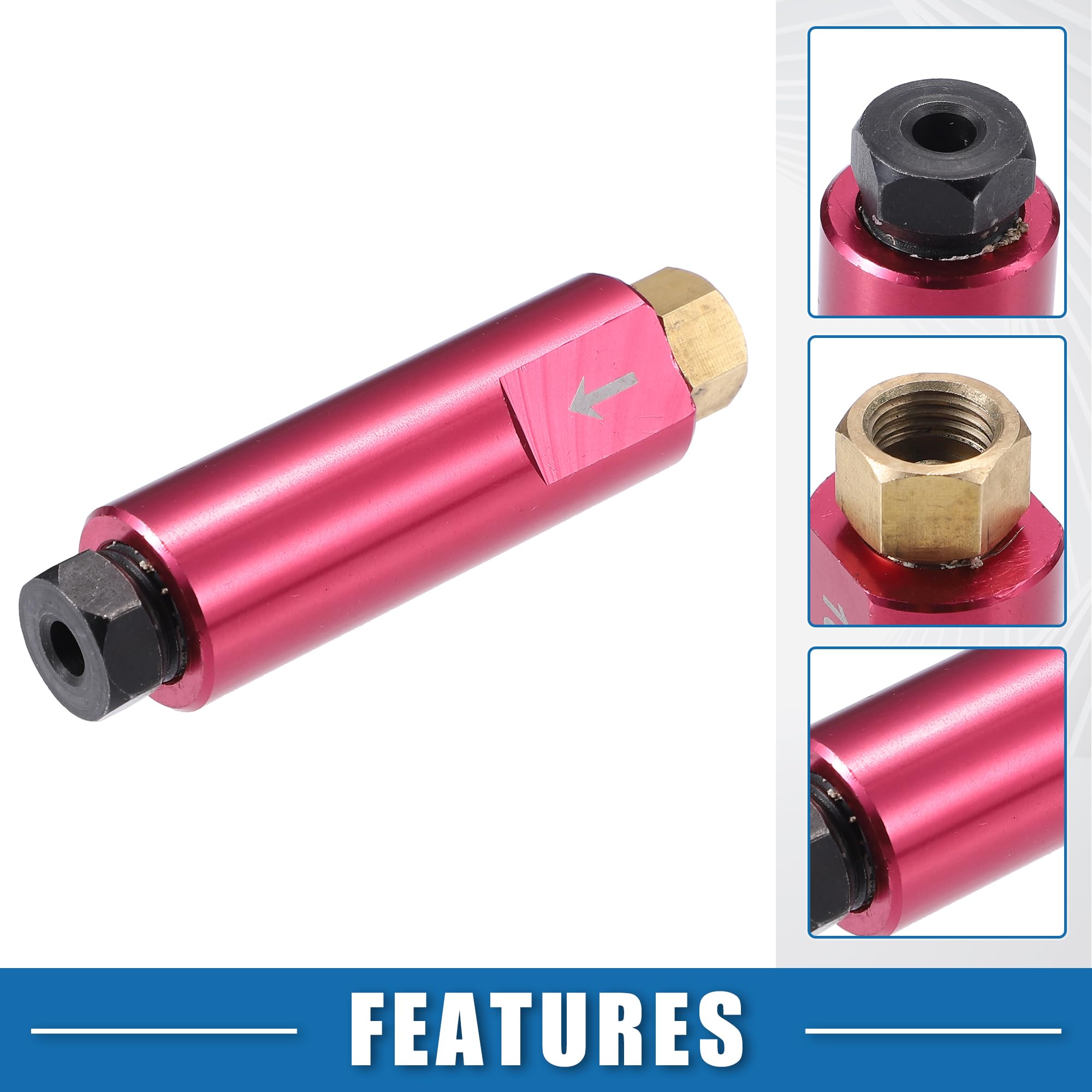 A ABSOPRO Vanne Pression Résiduelle 10LB 1pc Pour Frein Disque Fer | Couleur Rose Rouge, Taille 71x19mm, Pour Freins À Tambour, Installation Facile, Résiste À La Déformation Et Aux Fissures