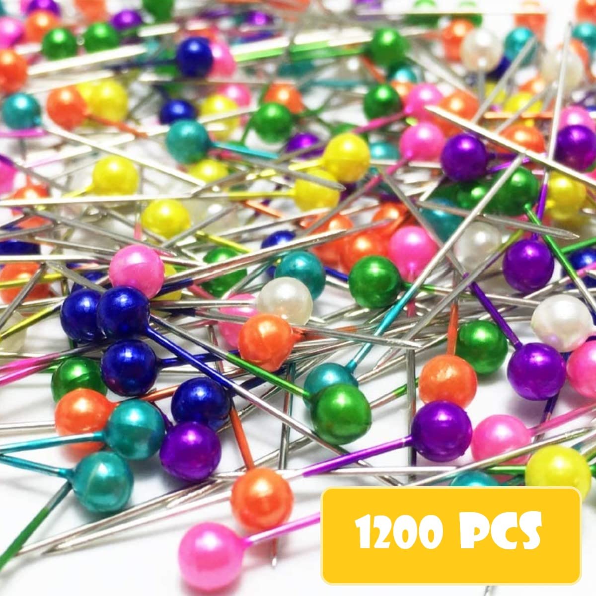 Spilloni in Acciaio Testa Colorata in Plastica | Panini