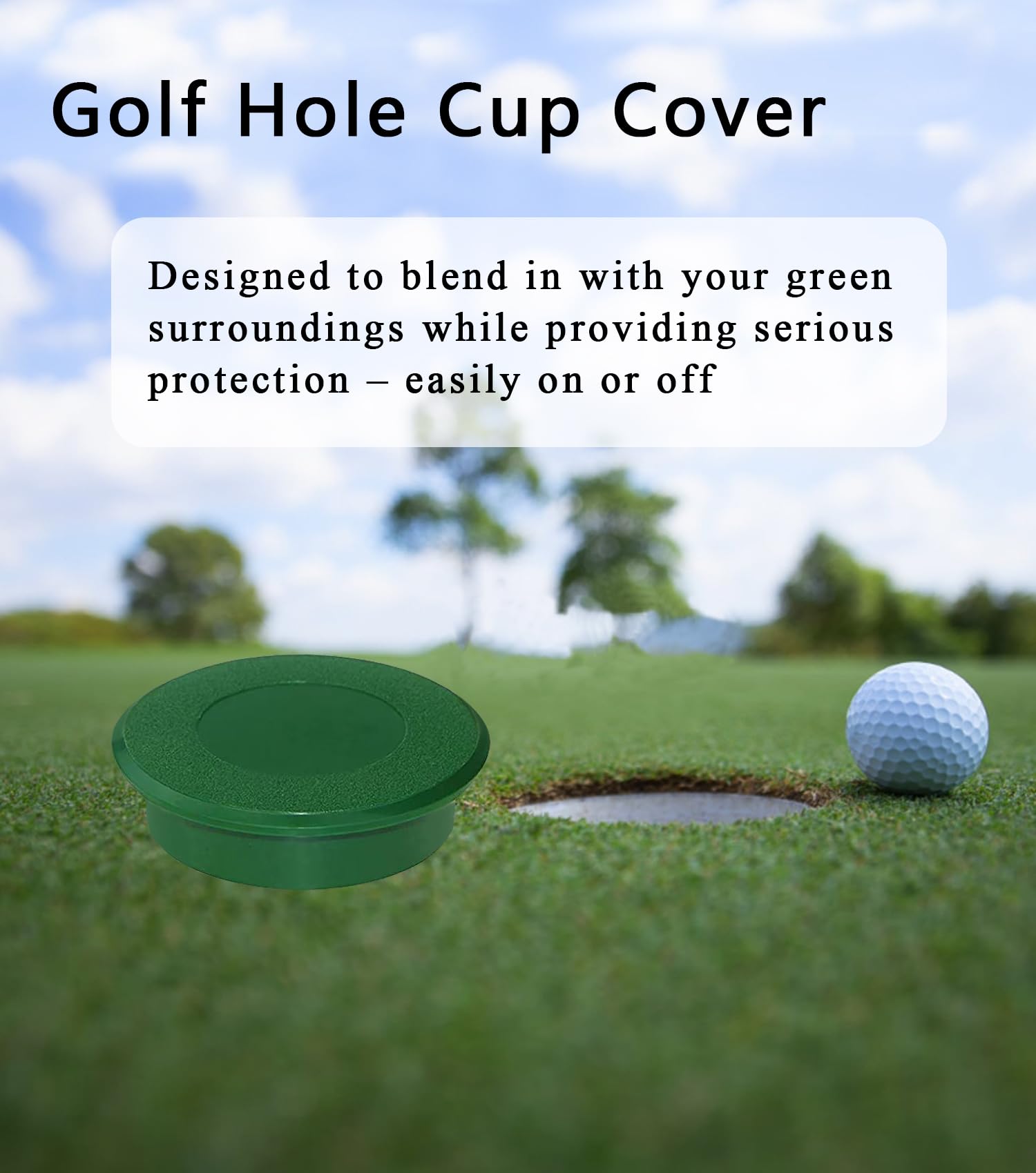 2 Sets Golf-Lochbecher mit Becher-Abdeckung, Golf-Zubehör für Hinterhofübungen, Putting Green, verbessertes Golferlebnis zu Hause