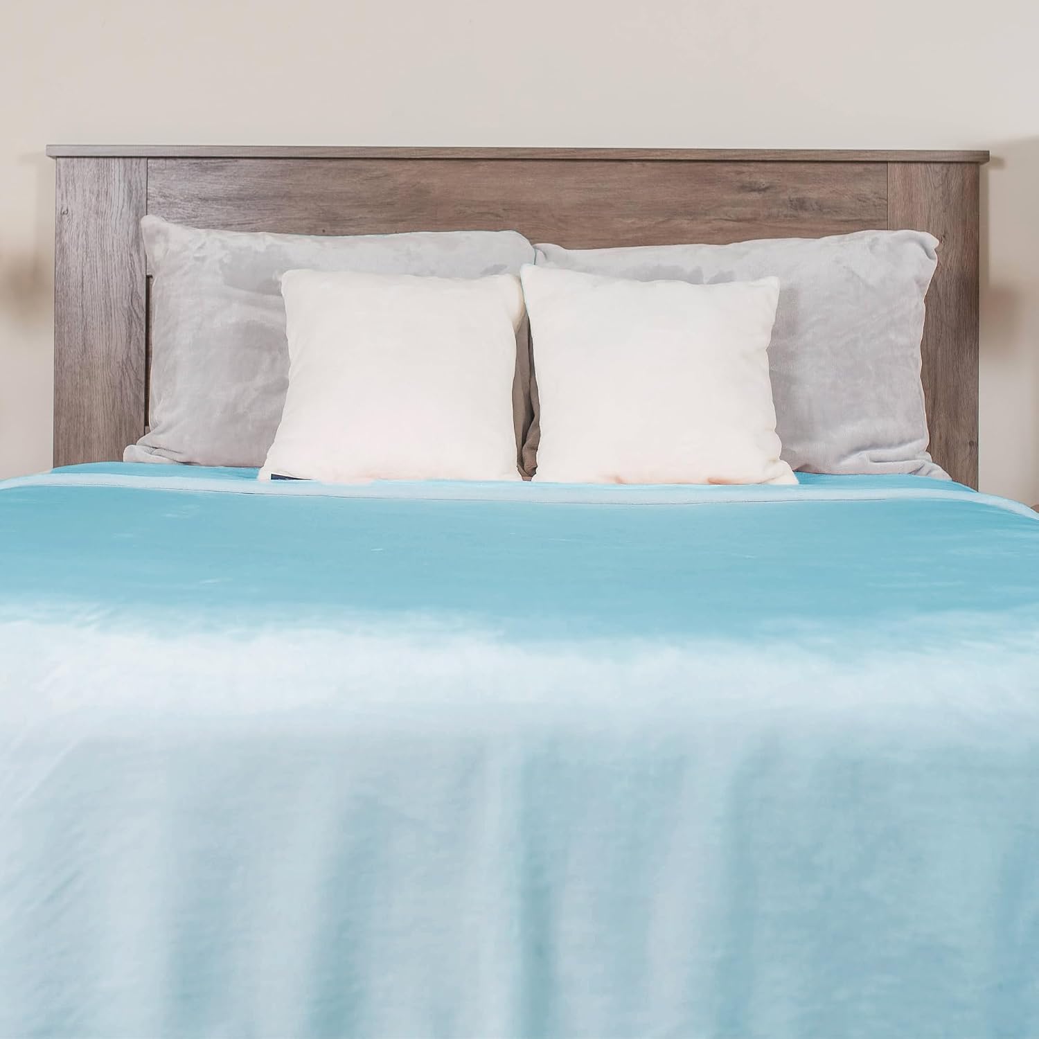 American Blanket Company Luster Loft Queen Sky Blue 90" x 88"