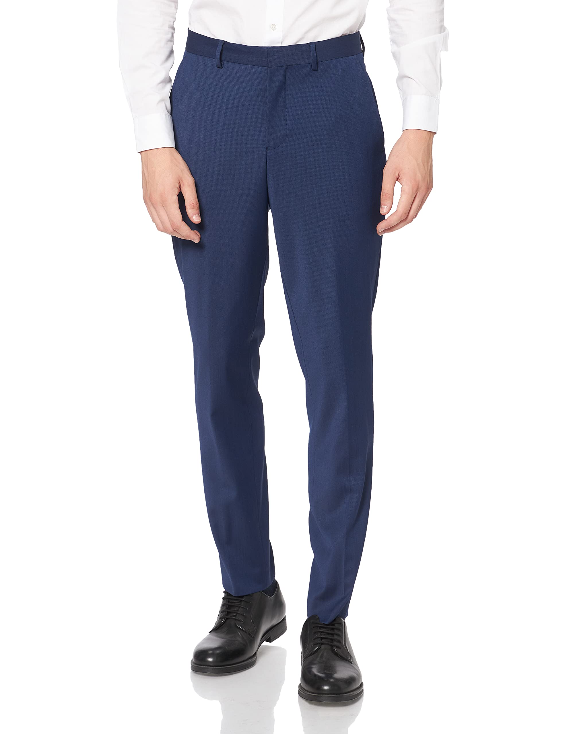 Pantaloni Uomo SELECTED HOMME Slim-fit In Lana - Navy - Eleganti E Confortevoli - Foto 8