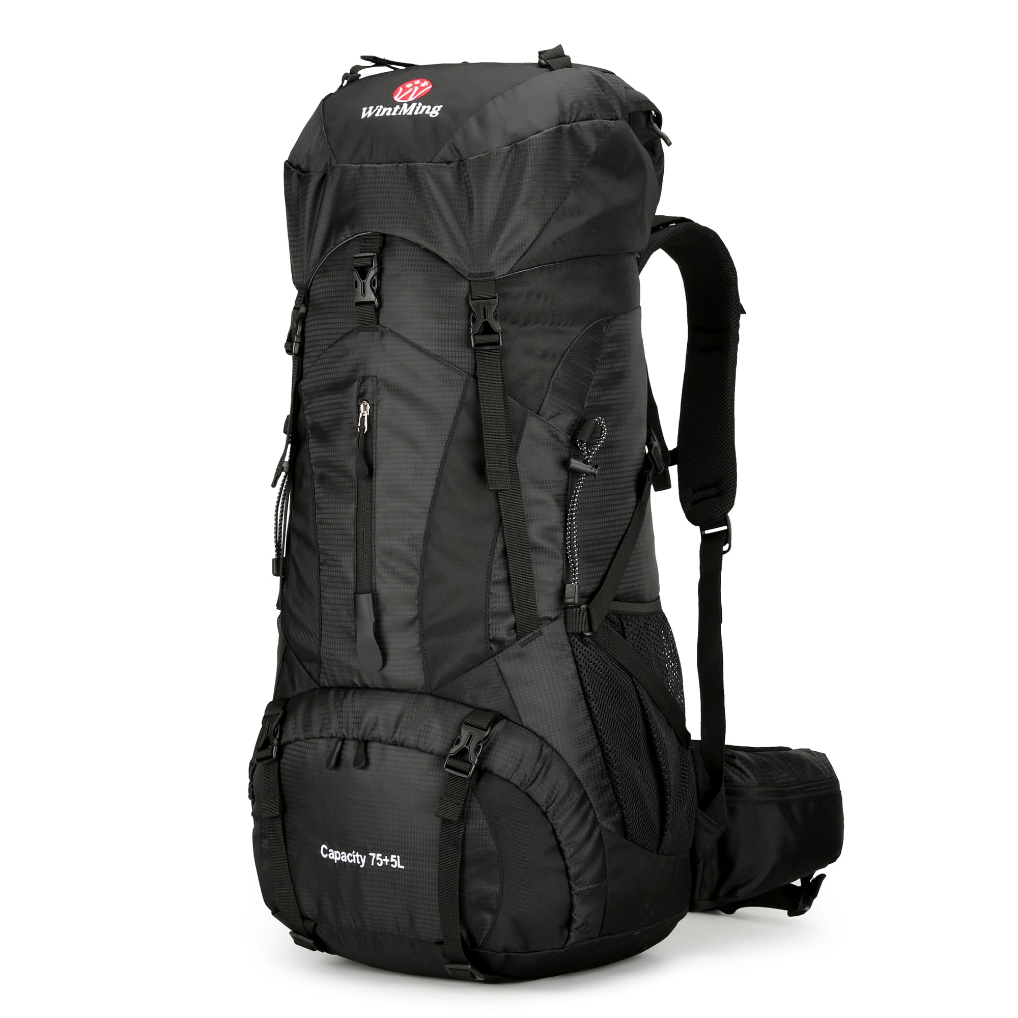 King'sGuard Hiking Backpack for Men and Women 70L+5L Waterproof Lightweight Camping Daypack with Rain Cover - Frameless