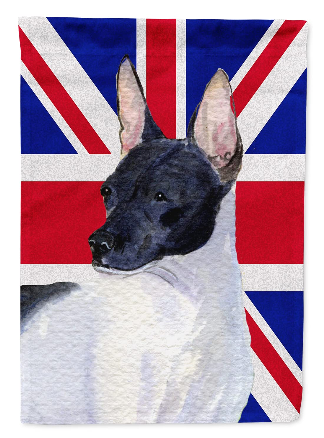 Rat Terrier Union Jack petit drapeau double face aux couleurs éclatantes