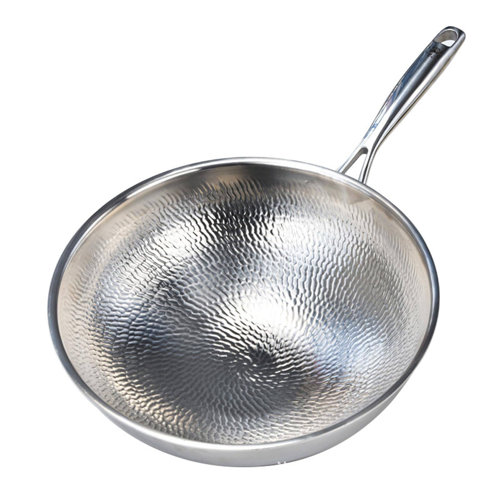 ASerZenith Titanium And Ceramic Nonstick Wok Pan With Lid,Woks & Stir Fry Pans With Stay-Cool Handle,Flat Bottom Wok Suits For Induction, Electric, All Stoves,A-32Cm