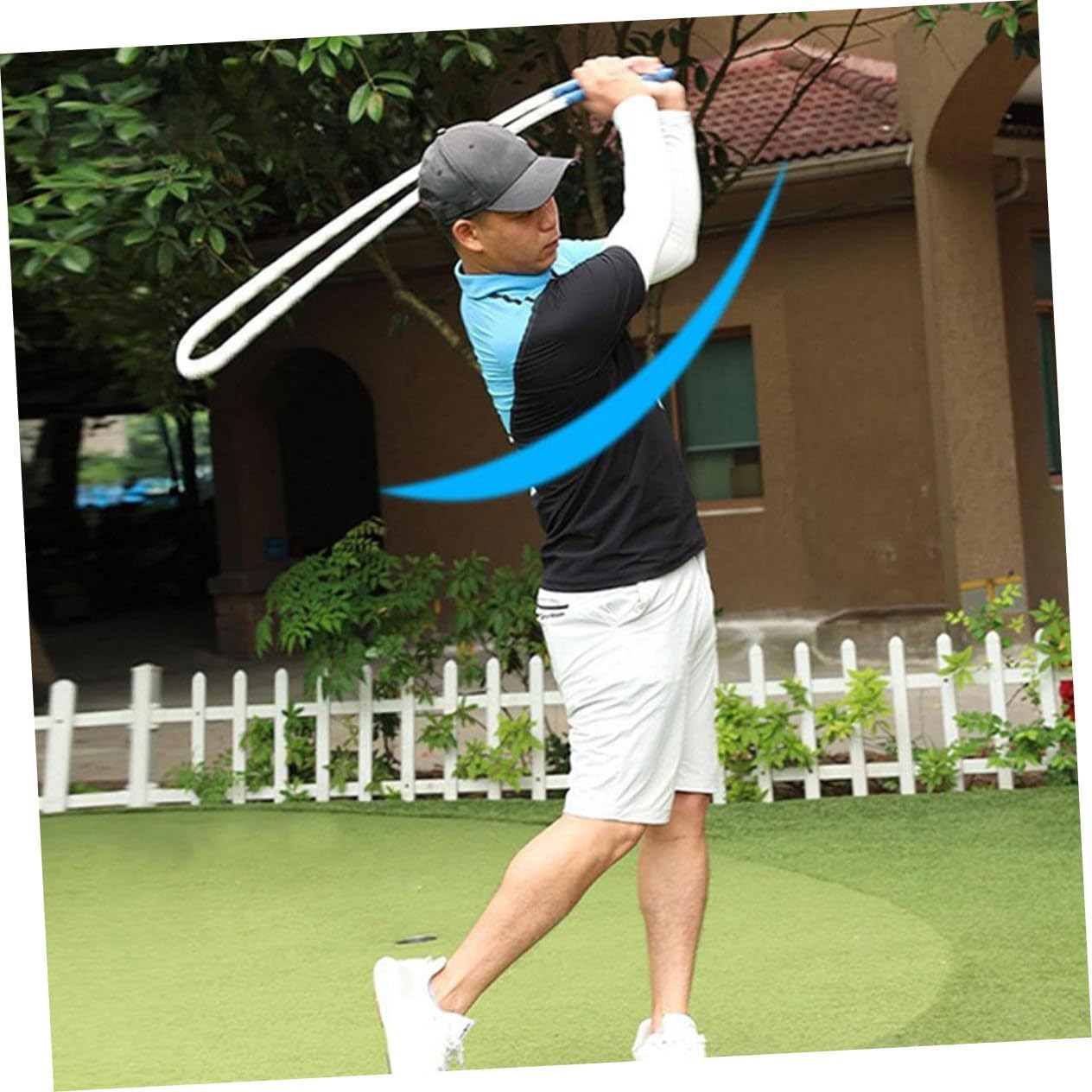 Golf Swing Strength Trainer Portable Swing Rope for Technique and Power Improvement Indoor Outdoor Practice Golf Training Equipment