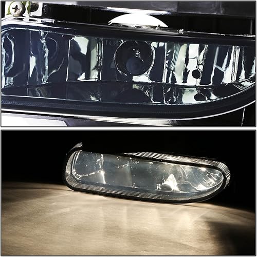 Miniatura 2 de DNA MOTORING FL-ZTL-115-SM Luz antiniebla del parachoques delantero lado del conductor y del pasajero Mejora la visibilidad Compatible con Ford