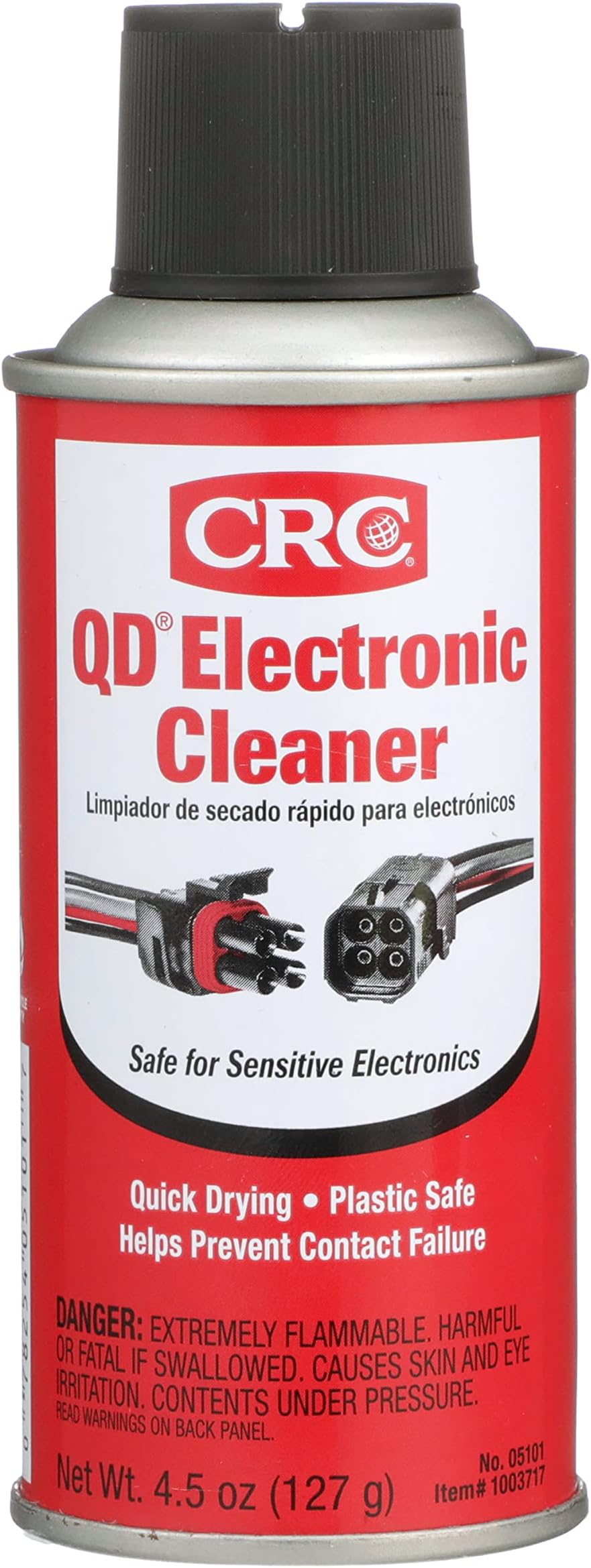 CRC QD Electronic Cleaner 05101 – 4.5 Wt. Oz., Plastic Safe Cleaner, Safe for Sensitive Electronics