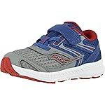 Saucony Kids Baby Boy's S-Cohesion 13 Jr (Toddler) Blue/Grey/Red Leather/Mesh 10 Toddler M