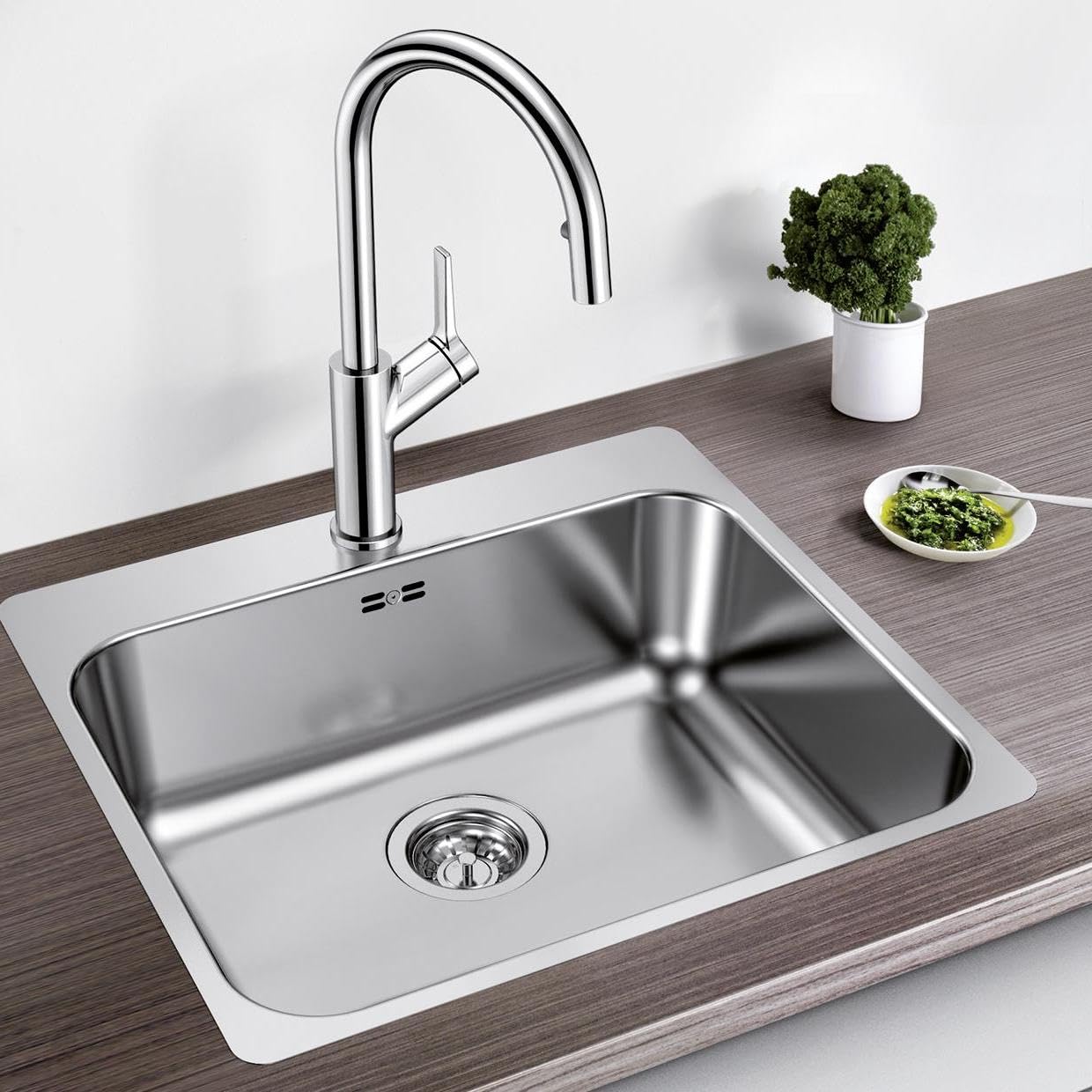Blanco 526354 | Fregadero de cocina de acero inoxidable SUPRA 500-IF/A | Color : acero inoxidable
