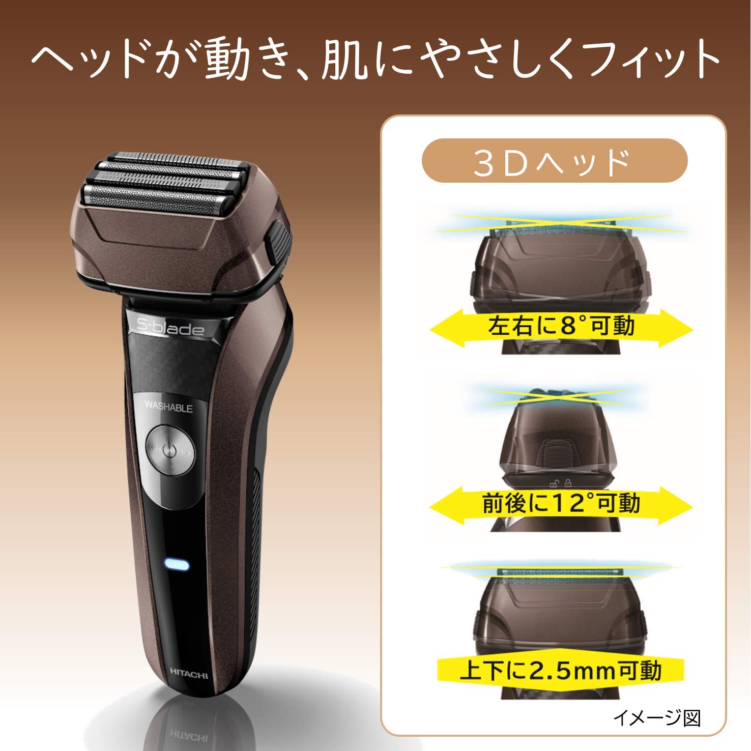 Amazon | 日立(HITACHI) 往復式 メンズシェーバー エスブレード 