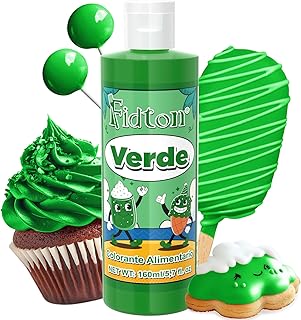 Colorante Alimentario 160ml - Gran Capacidad Colorantes Alimentarios Reposteria Altamente Concentrado para Decoración de Pasteles, Colorante Alimenticio para Fondant Colores, Macarrone - Verde