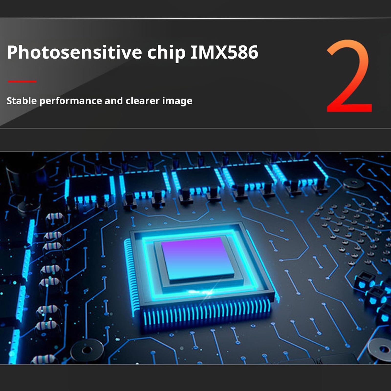 Cámara USB de 48 MP con componente IMX586, 68 grados sin D