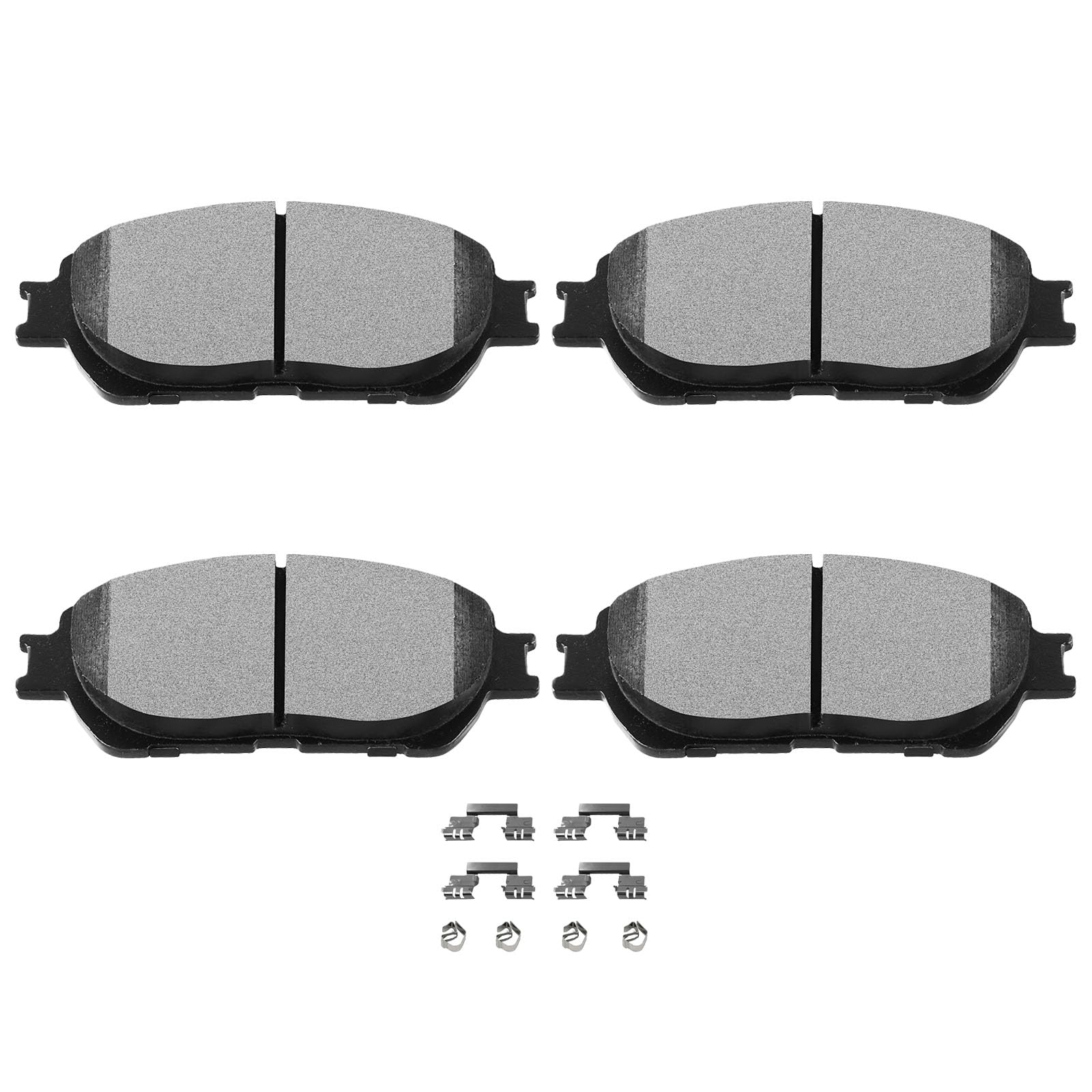 SCITOO Disc Brake Pads Kits D906-7896 Semi Metallic Front Brake Pads Set Fit For Lexus For ES300 2002-2003,For Lexus For ES330 2004-2006,For Toyota For Avalon 2005-2007