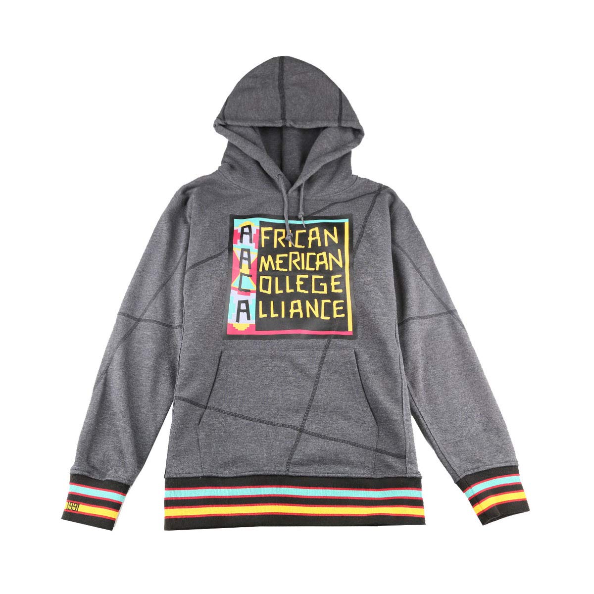 African American College Alliance Lite Men's Sweater Lined with Drawstring Hoodies Heavyweight Outdoor Alphabet Print Coat