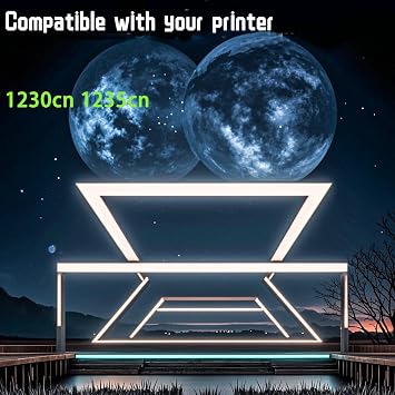 1230c Compatible for Dell Toner Cartridges 1230cn 1235cn Printers, High Yield Alternatives Reliable Printing (Yellow)