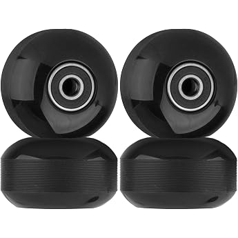 NONMON Skateboard Wheels 52 mm 95A with Bearings 608 RS ABEC-9 Replacement Wheels Set with Ball Bearings for Skateboard Road Tricks Cruiser Double Kick Complete Boards Pack of 4