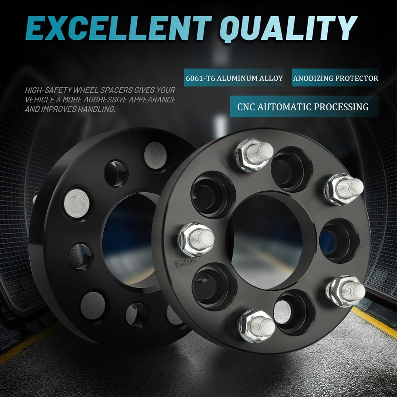 IRONTEK 5x100 to 5x114.3 Wheel Adapters 1"(25mm) Hub Centric Spacers (64.1mm Hub Bore, 12x1.5 Studs) Wheel Spacers Adapter for Chevrolet/Toyota/Dodge/Chrysler/Pontiac/Lexus 2PCS