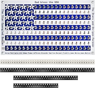 SMD Practice Kit Soldering Skill Training Project,Yidab SMT Electronic Components DIY Kit American Flag 6.8X10.8cm